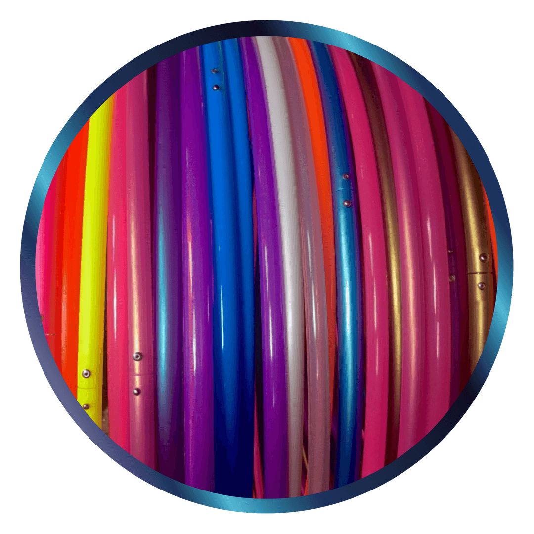 ready to ship hula hoops. line of salehoops, discounted hoops in bright colours