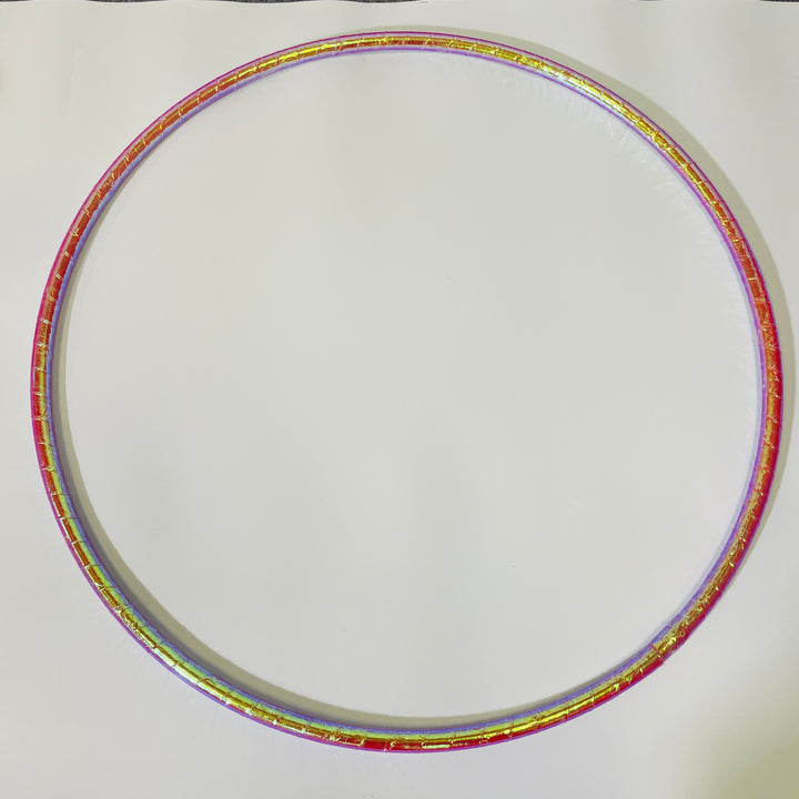 reflective hula hoop red reflective base hoop with shiny indigo sunrise hoop tape on top