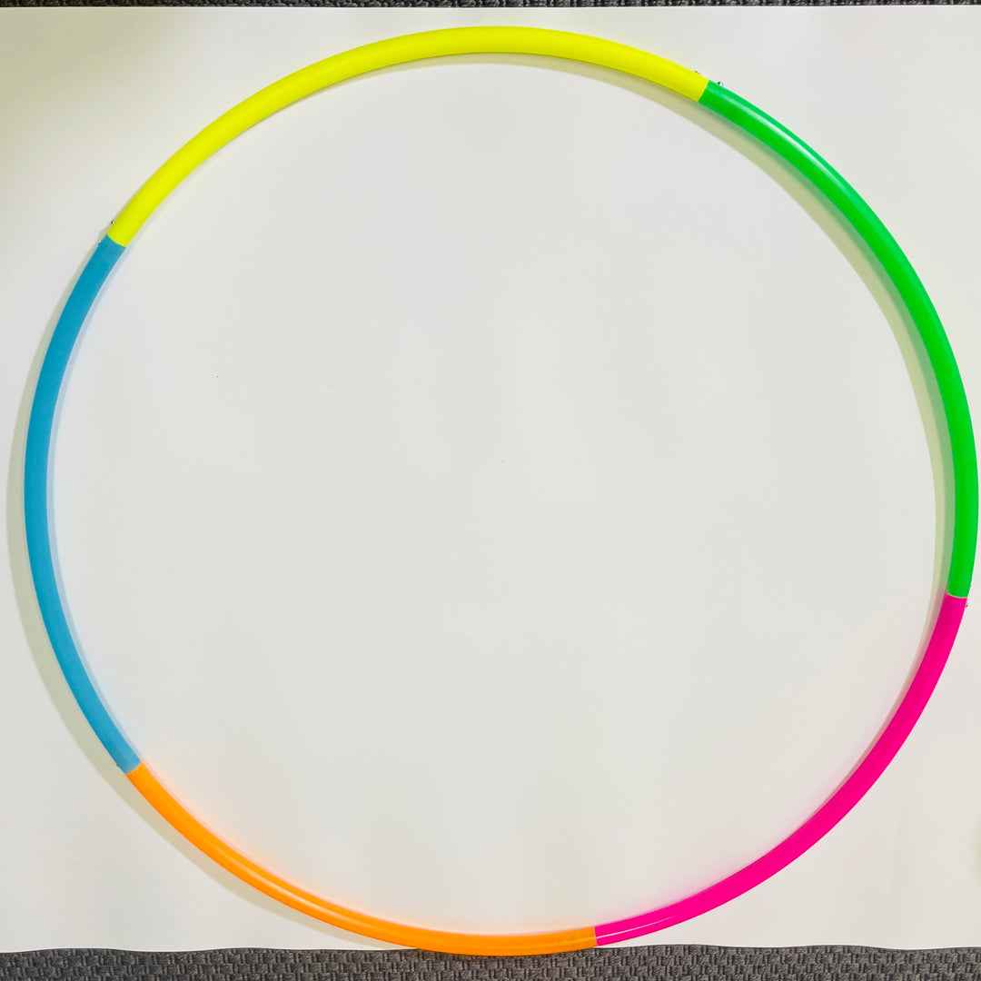 5 piece sectional rainbow hoop in Uv hoop colours