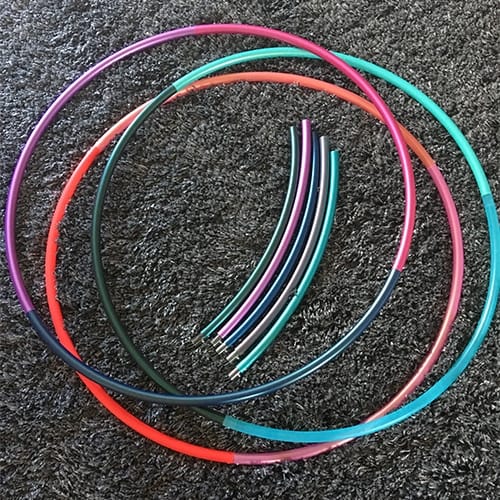 Custom 5 Section Coloured Polypro Hula Hoop - 16mm