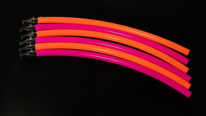 Sectional travel hula hoop in UV gloss colours 