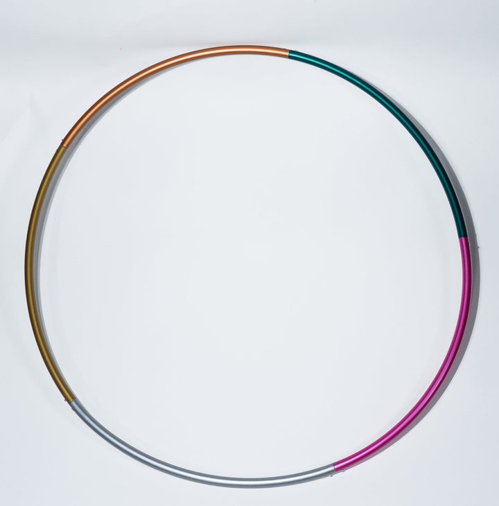 gorgeous metallic sectional hoop on white background. 