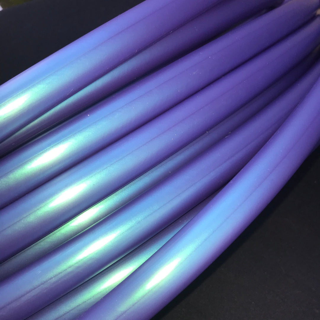 Poseidon Blue Purple colour shift polypro for adult hula hoops