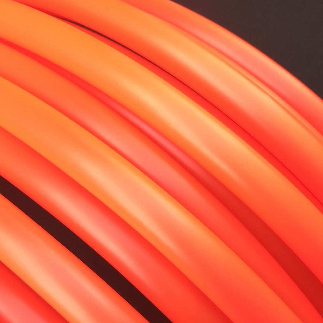 Polypro hoop coils in UV fire orange