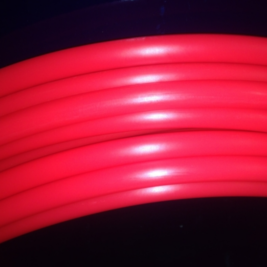 UV Pink fluorescent hoop tubing  