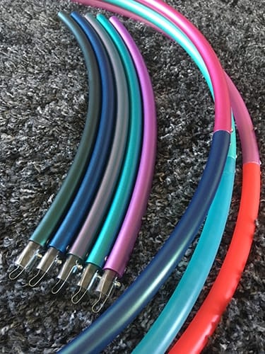 Custom 5 Section coloured polypro hoop - 17.5mm